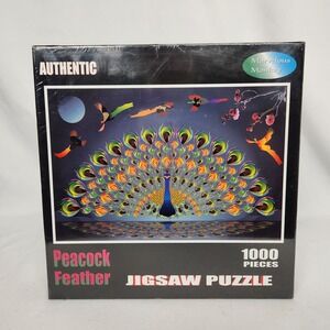 New‎ Sealed Marvelous Monkey Authentic "Peacock Feather" 1000 Pc Jigsaw Puzzle